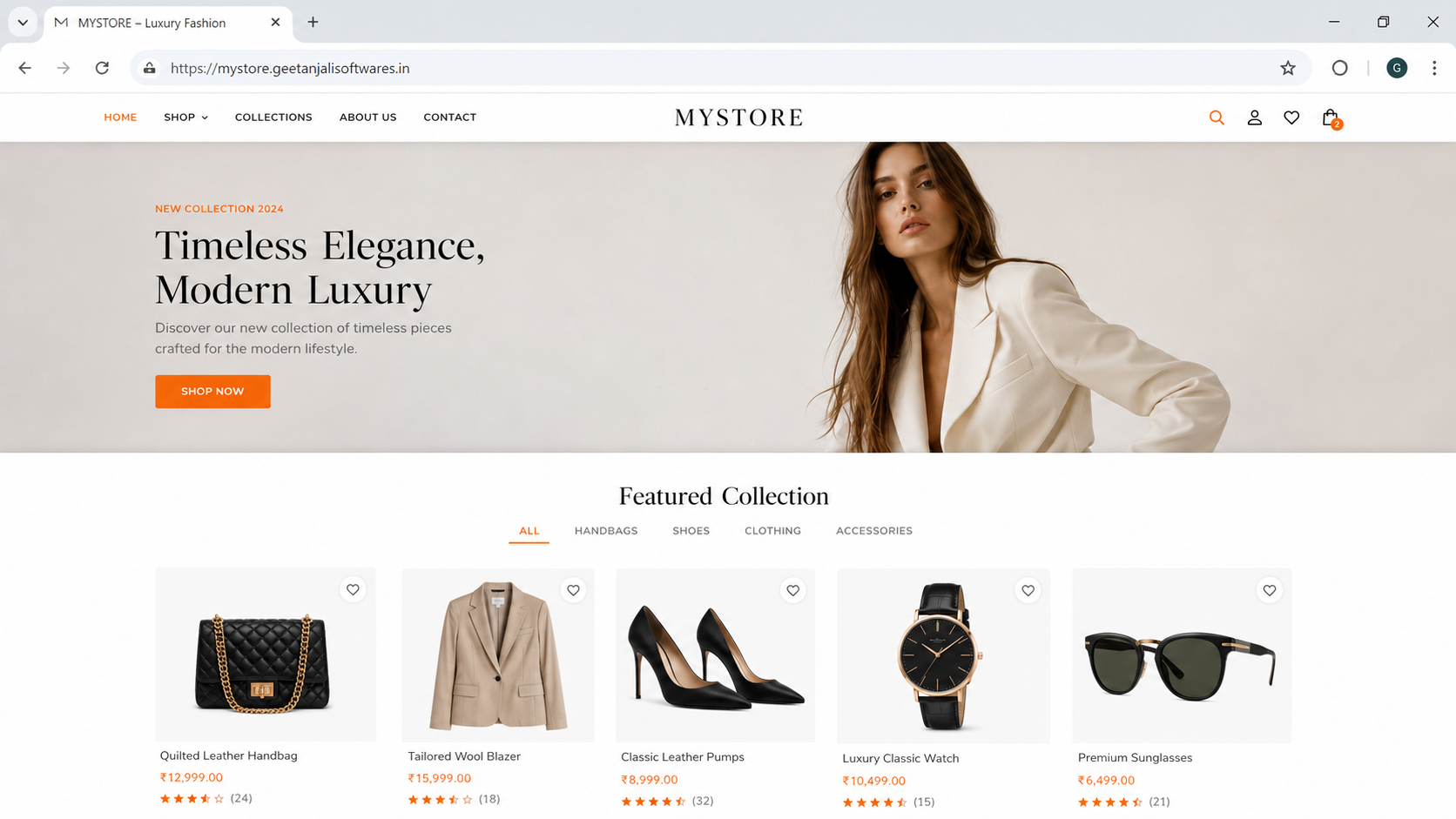 Free Website Builder Preview Mockup